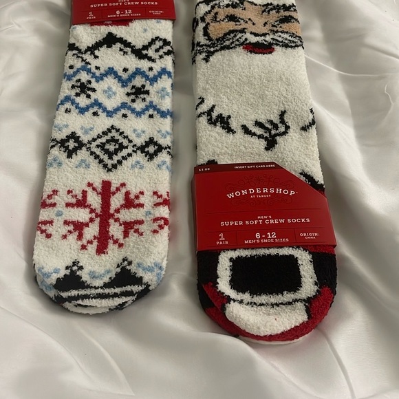 Wondershop Red and White Casual Socks Cozy Nordic Style - Picture 8 of 8